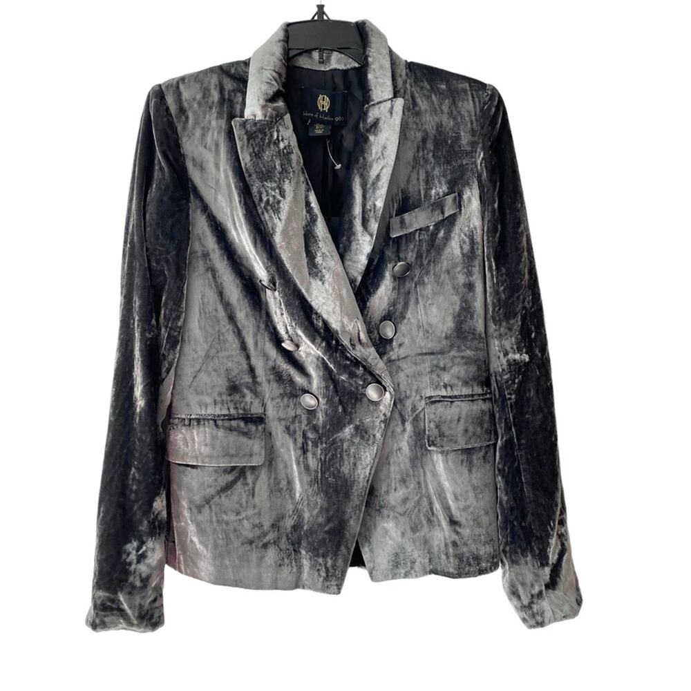 House of Harlow Gray NWTs Velvet Blazer size XS